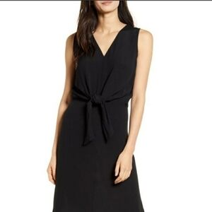 𝅺CHELSEA28 Front Tie Shift Dress black sz. XS